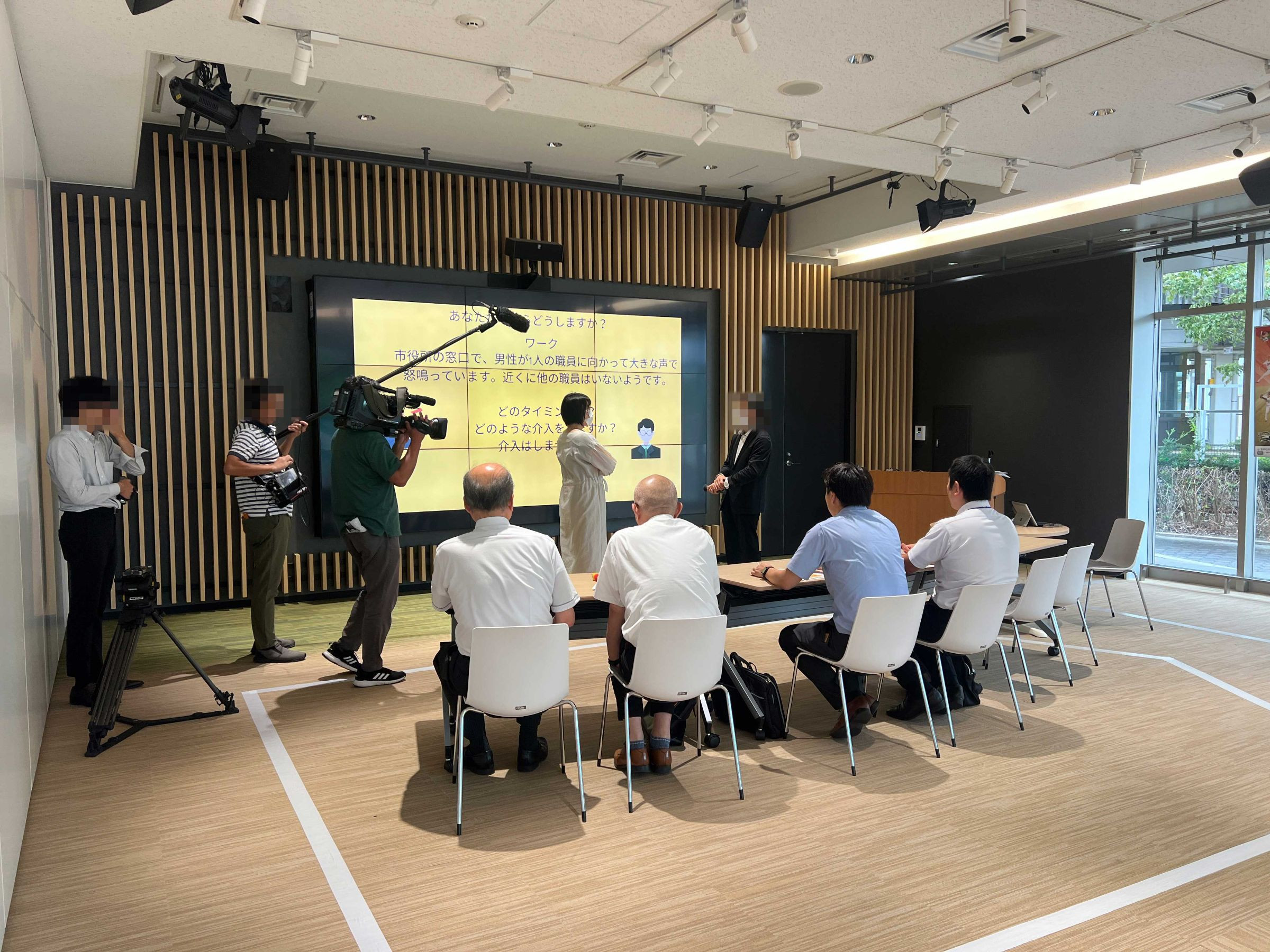 東海テレビさんに取材していただいた、カスハラ防止研修の取り組み