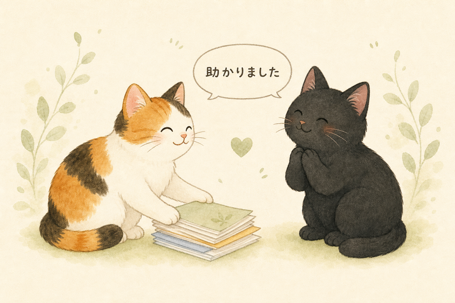 「助かりました」一言で、お互いの心が少し軽くなる