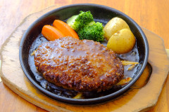 ハンバーグランチ　ガーリック