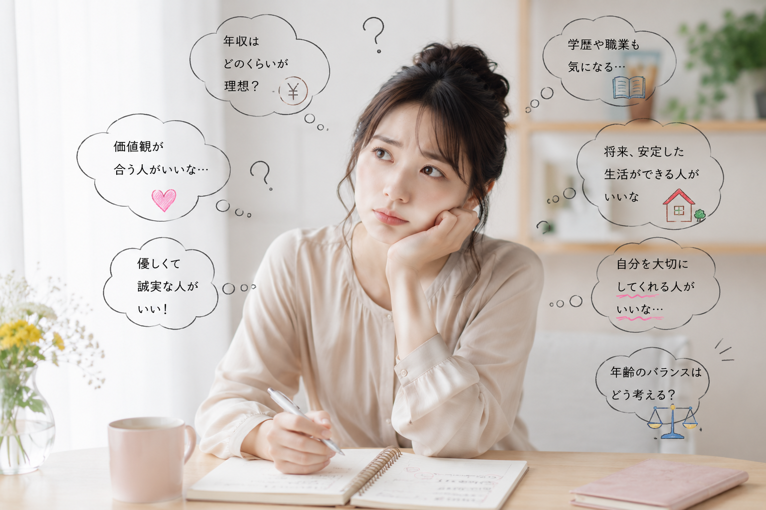 仮交際で悩む女性