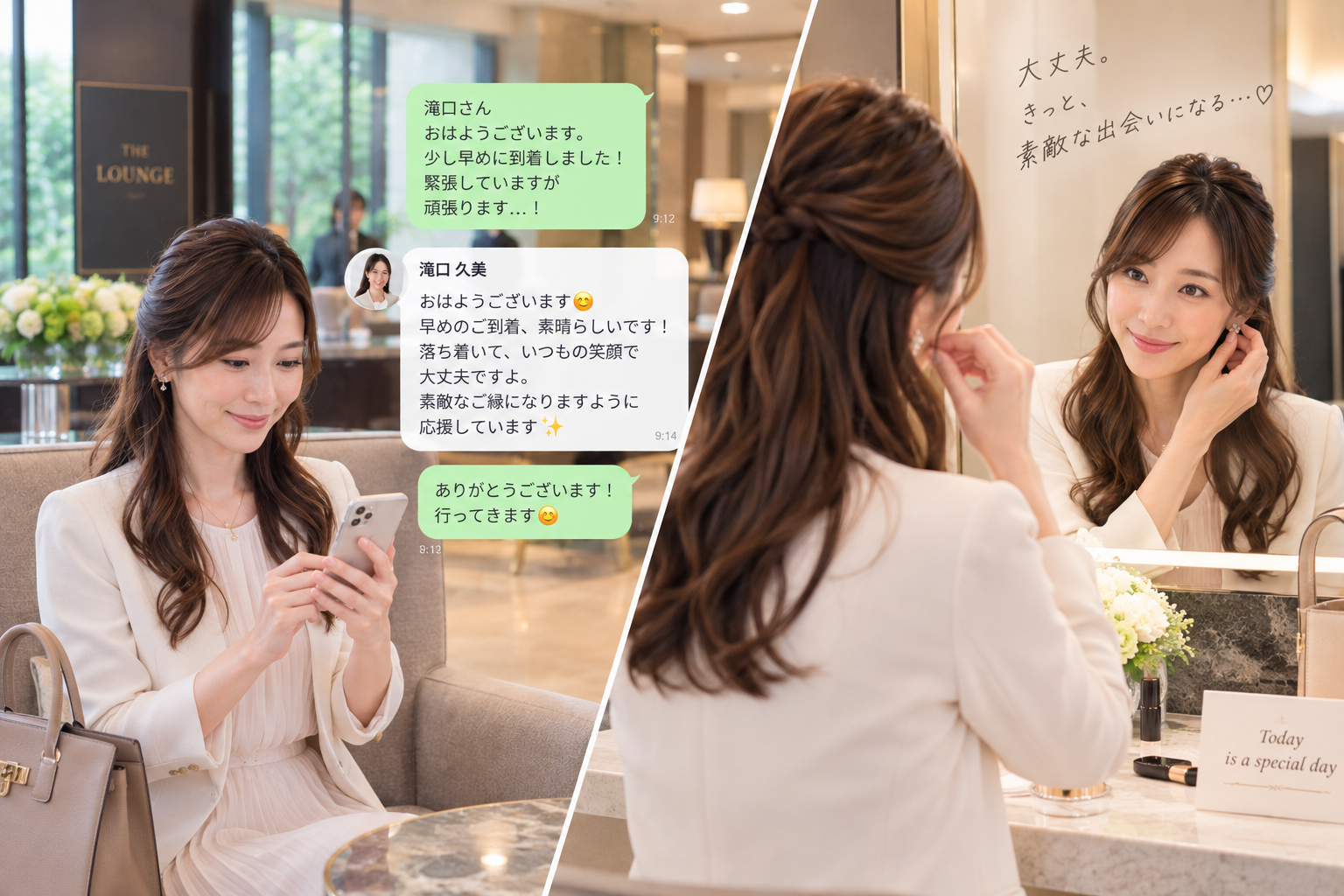 Grace Symphony 婚活シミュレーション STEP 12 お見合い当日・少し早めに到着