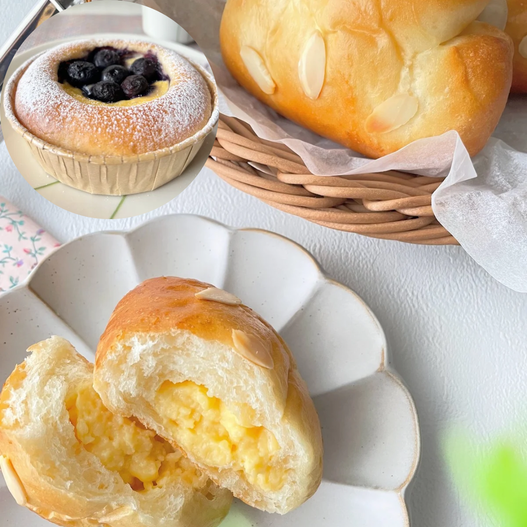 2種類のクリームパン