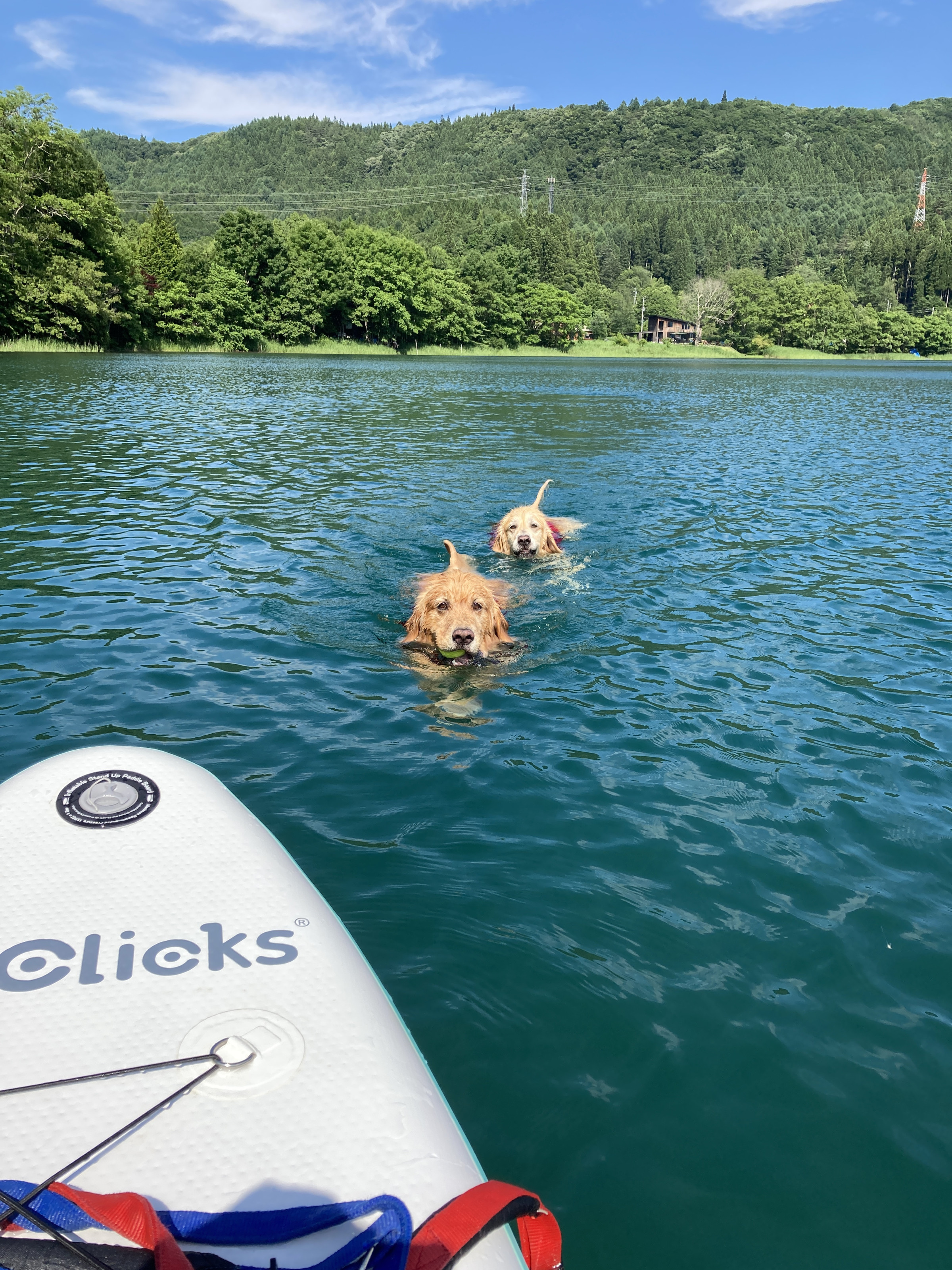 青木湖でサップやカヌーもできるよ