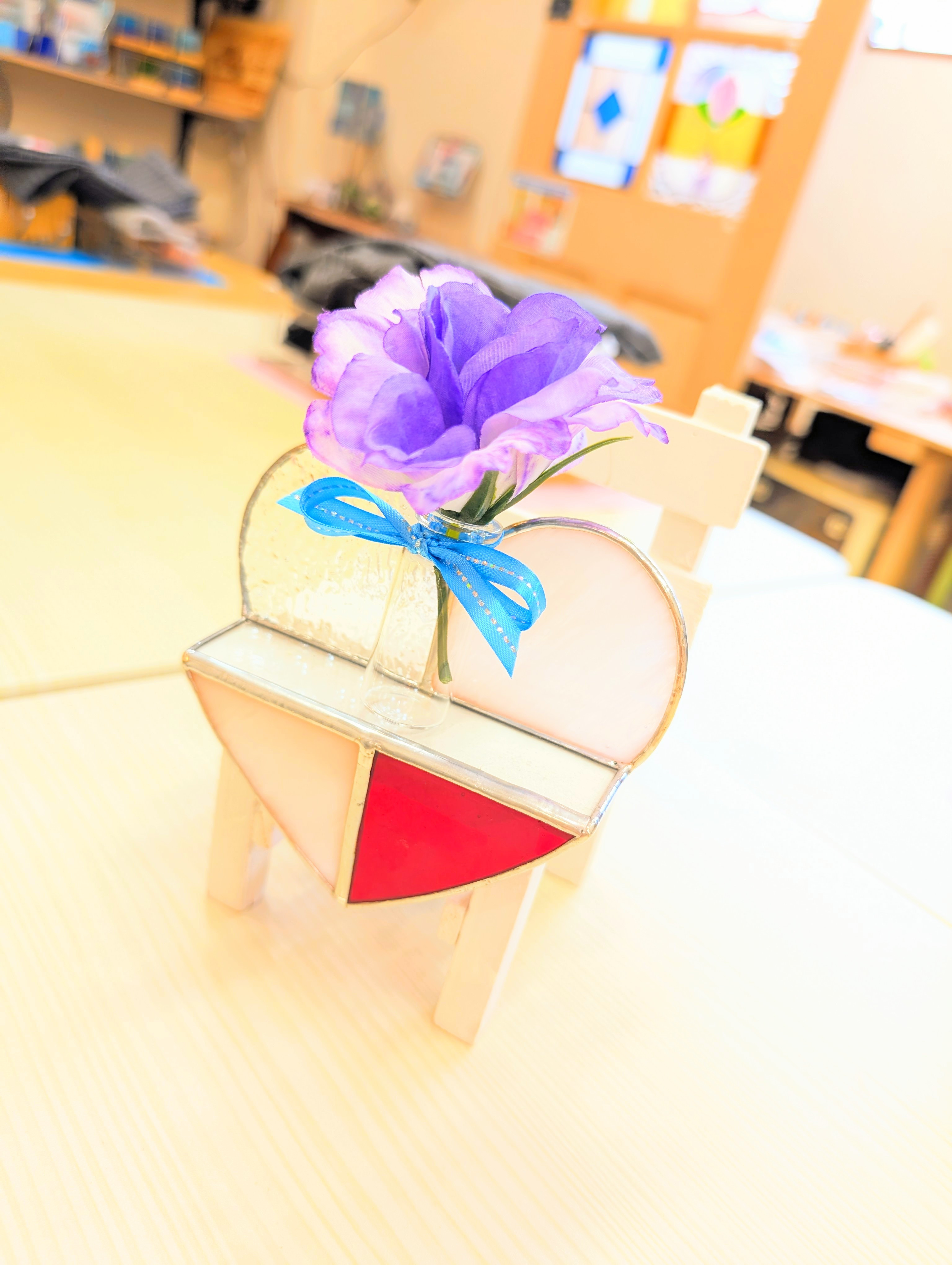 ハート🩷の一輪挿し🌹ワークショップ登場