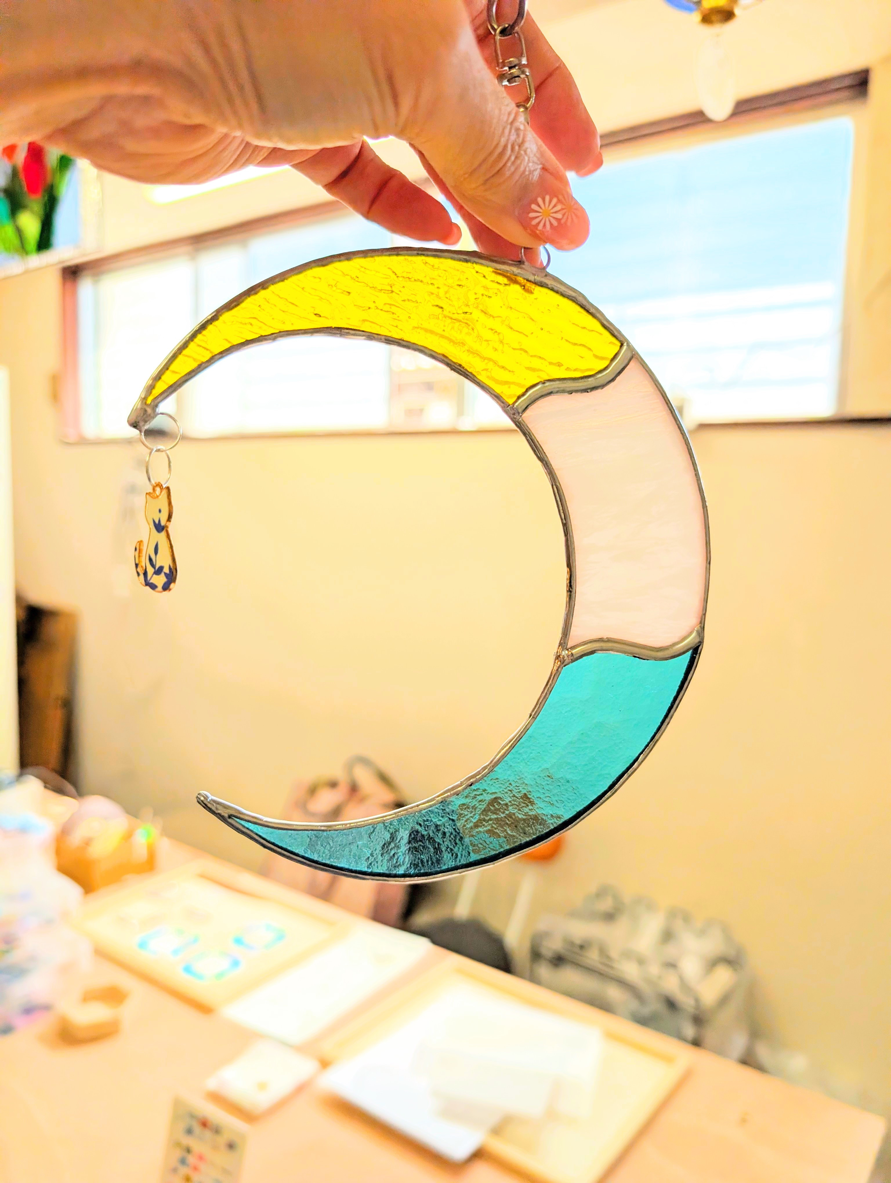 月🌙サンキャッチャー　60分で作れます✨
