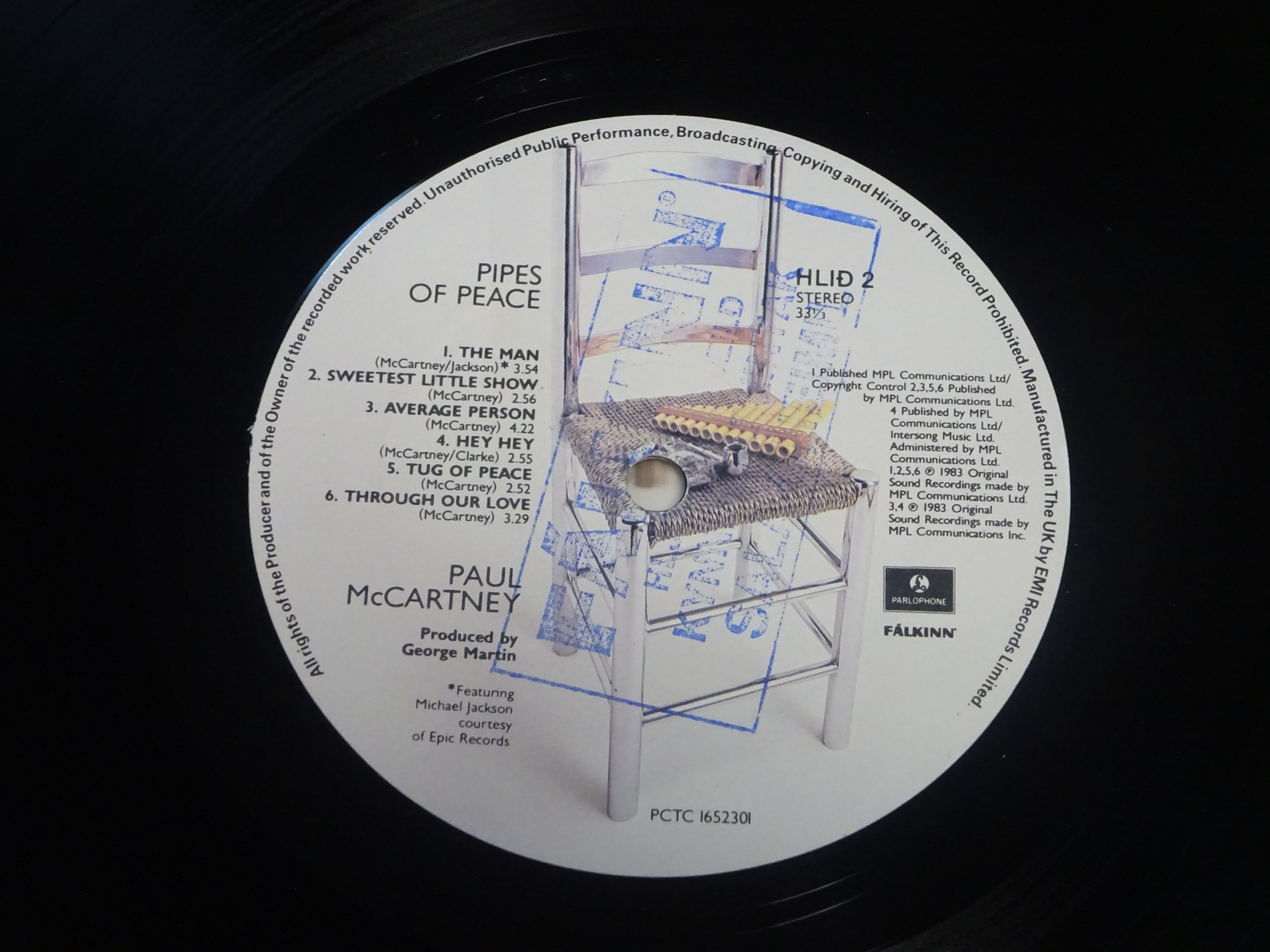 『PIPES OF PEACE』　超ウルトラ級レア　アイスランド・プロモ極美品　UKマザーの極美盤で音もサイコー！！！！！！