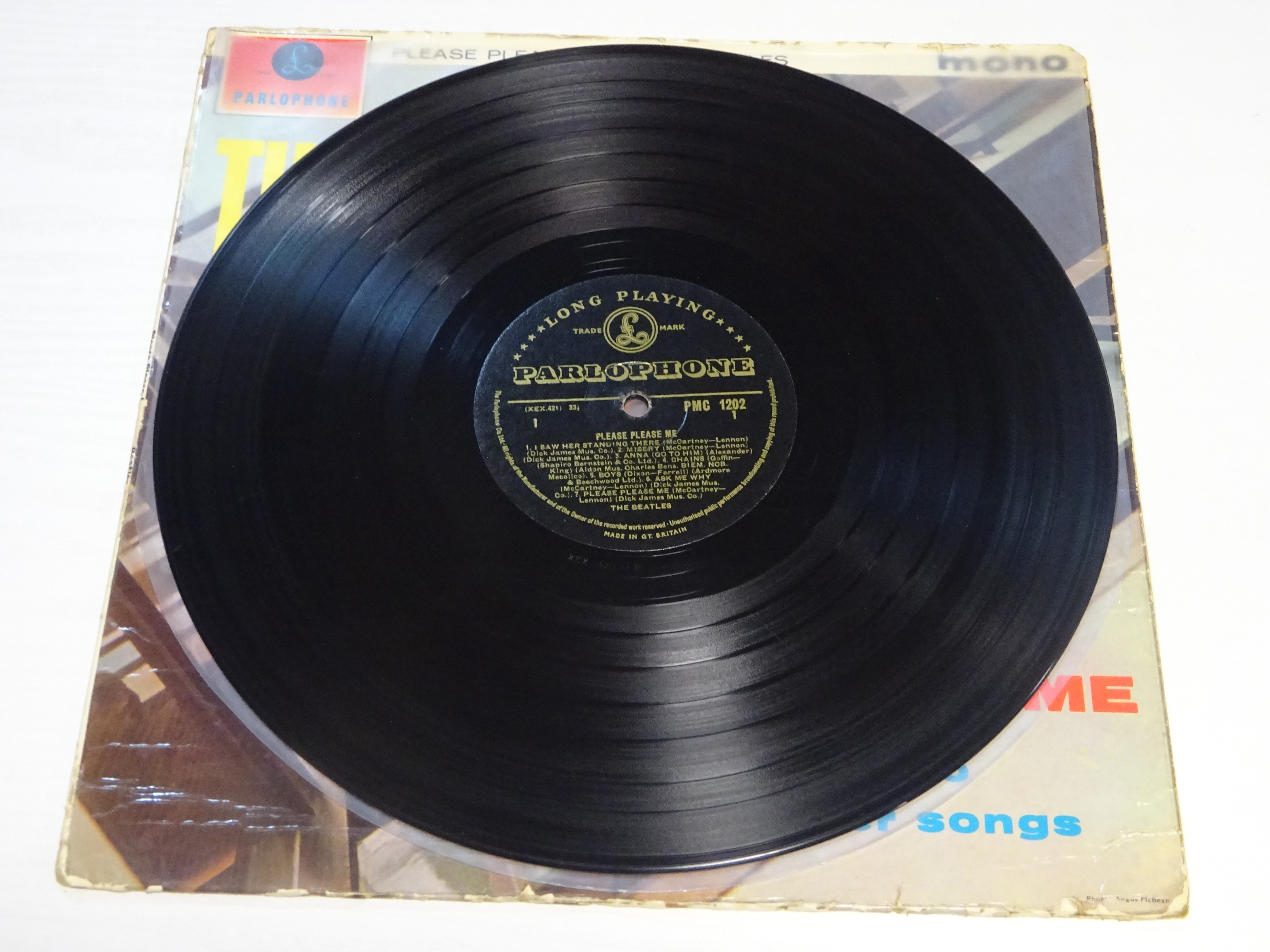 PLEASE PLEASE ME』 UKモノラル初盤、ゴールド・パーロフォン