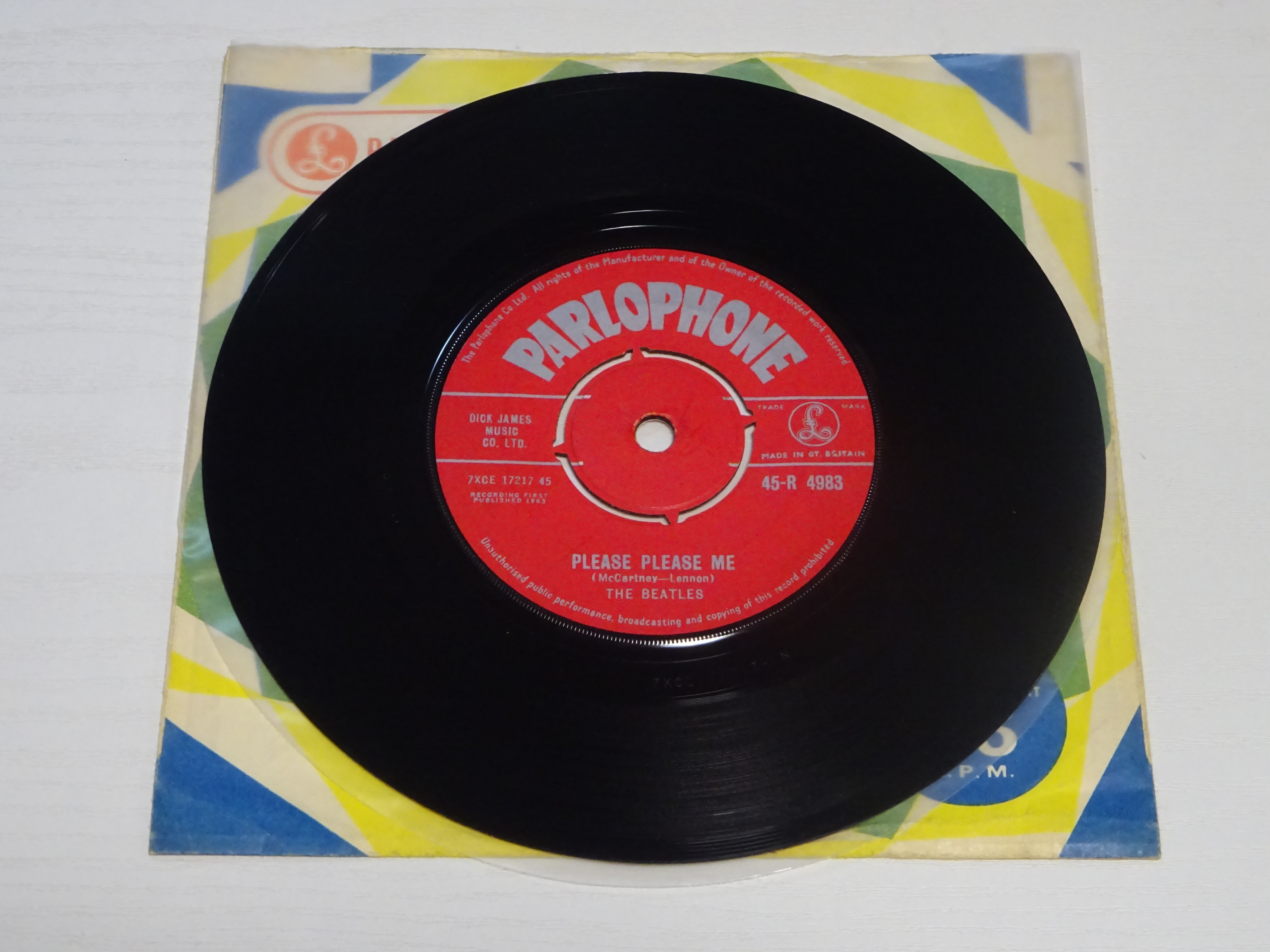 「PLEASE PLEASE ME / ASK ME WHY」1N/1N 2GR/1M　EX
