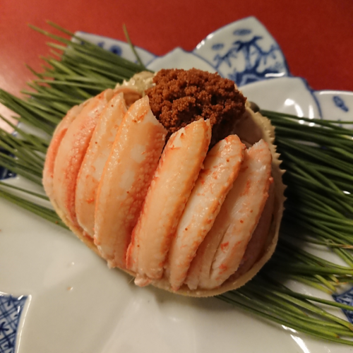 今年もコッペ蟹(香箱蟹)の甲羅盛り、承ります