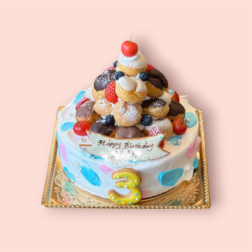 シュークリームタワーデコレーション