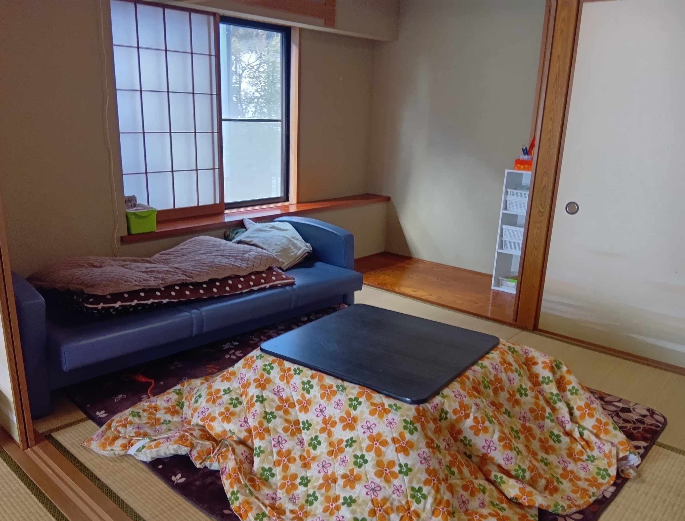 冬バージョンです。こたつでゆっくり