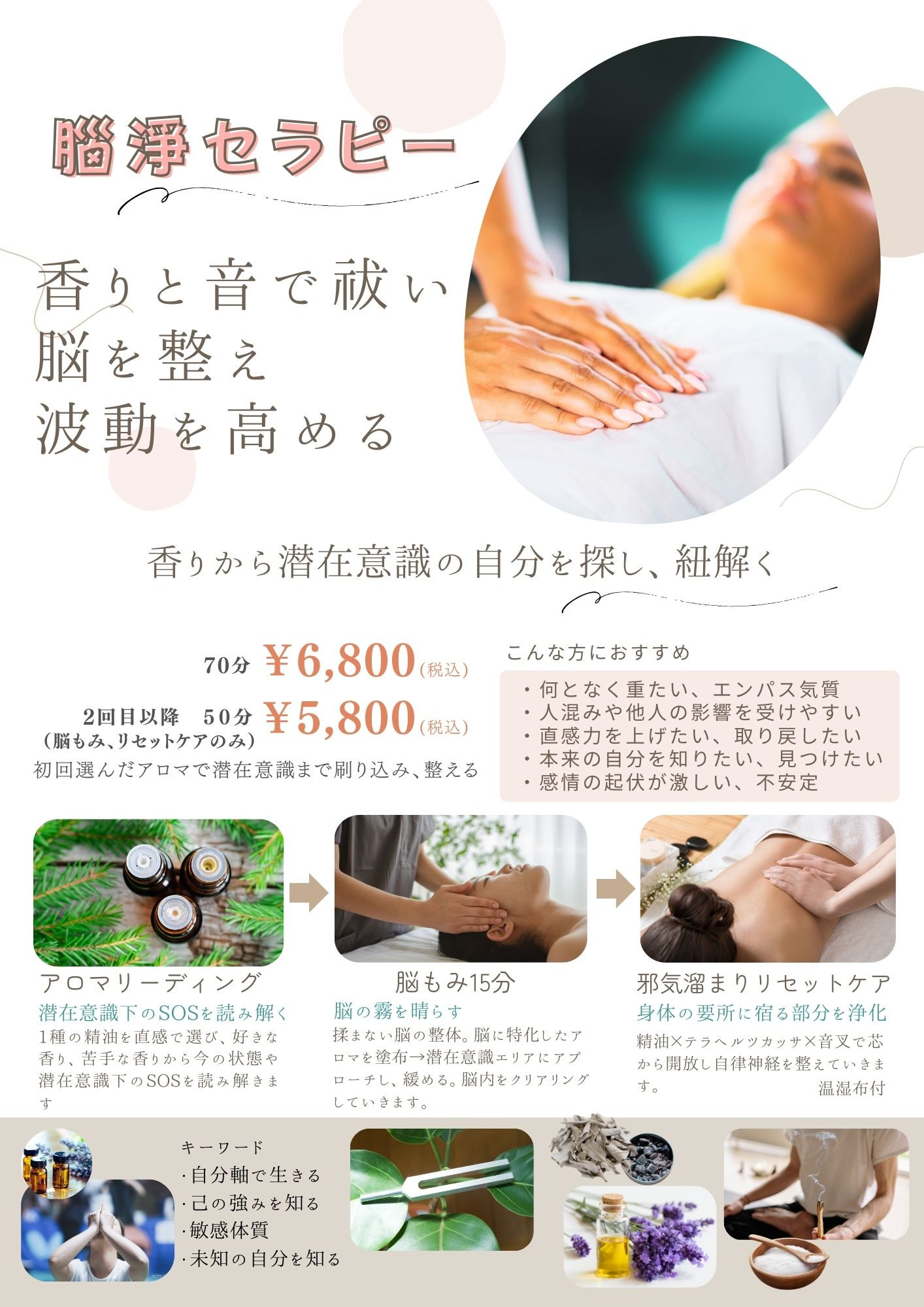 腦浄セラピー70分【初めての方】