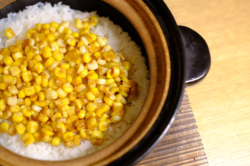 三条の玉蜀黍ごはん