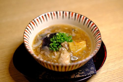 丸茄子の魚沼すっぽん餡