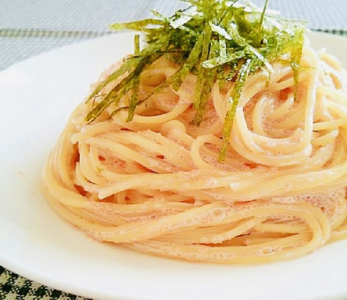 たらこのクリームパスタ