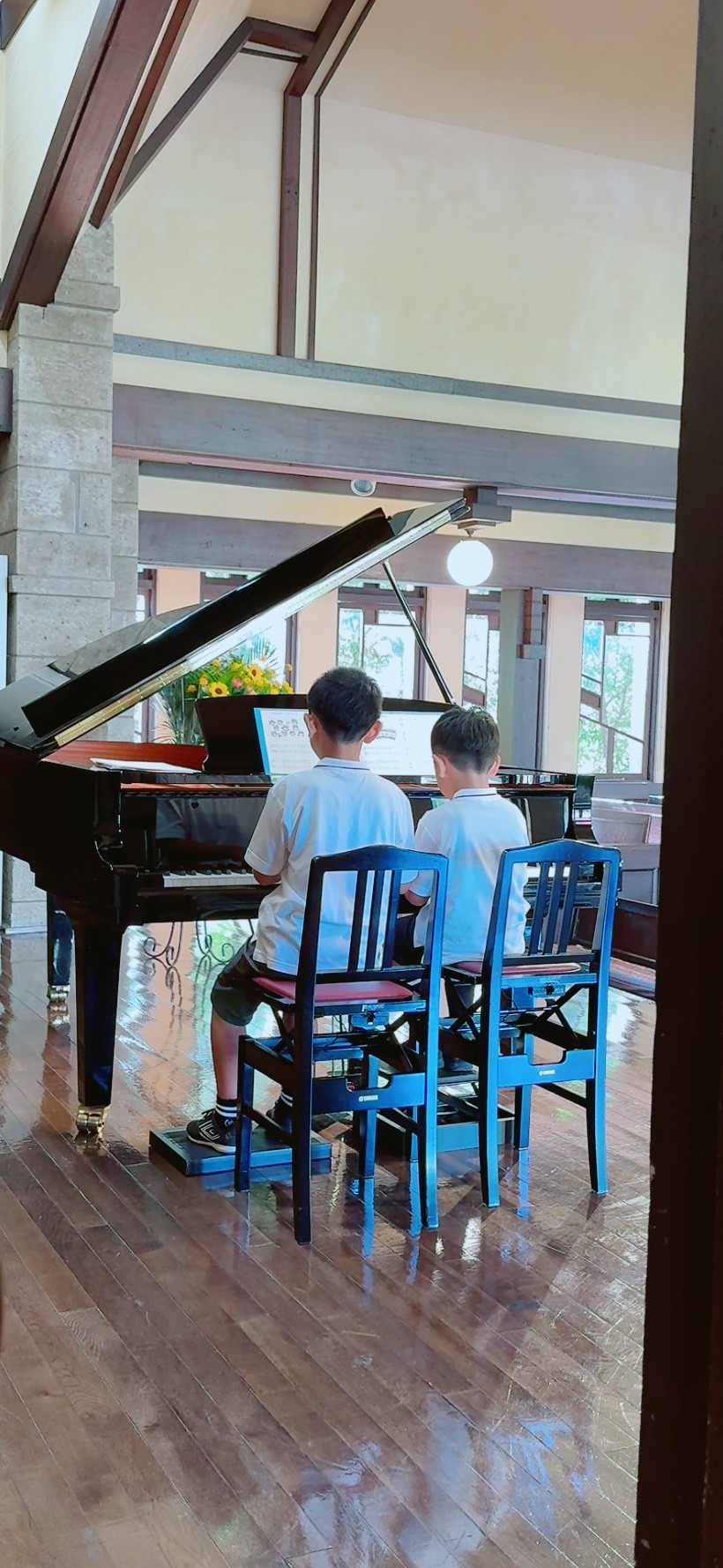 楽しい兄弟連弾🎵
