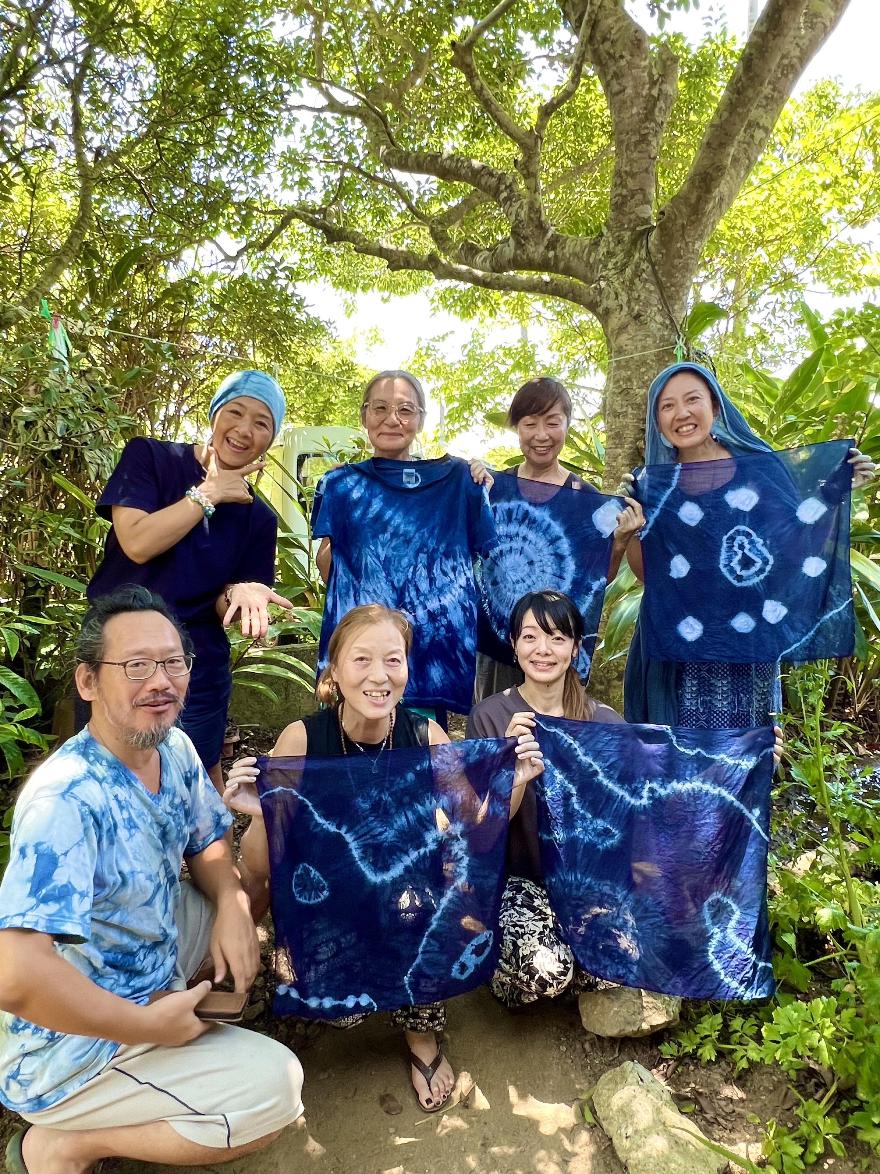 稀少な天然琉球藍染体験ワークショップ