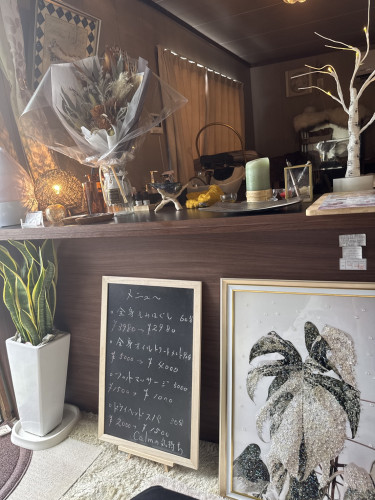 店内の雑貨類