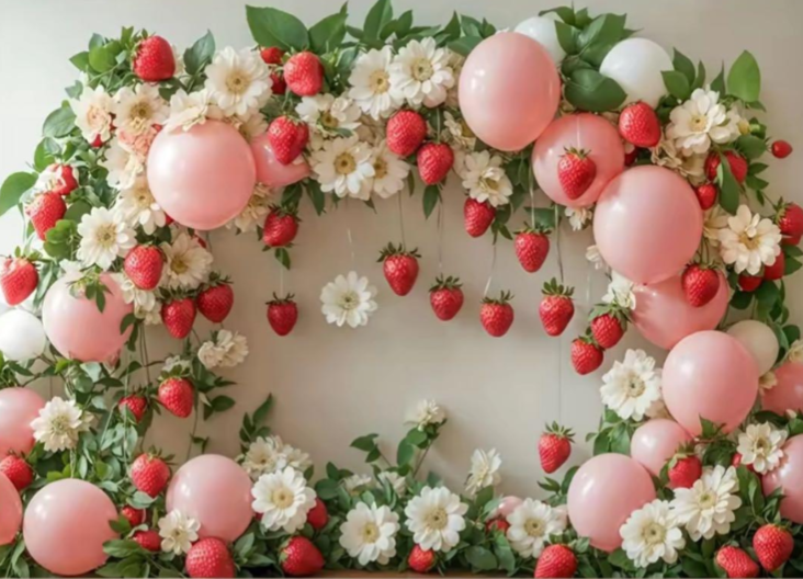 1月中旬からの撮影背景はいちごのお部屋です🍓トリミング後、ご希望の方にはワンちゃんの写真撮影をして無料でデータを差し上げています。