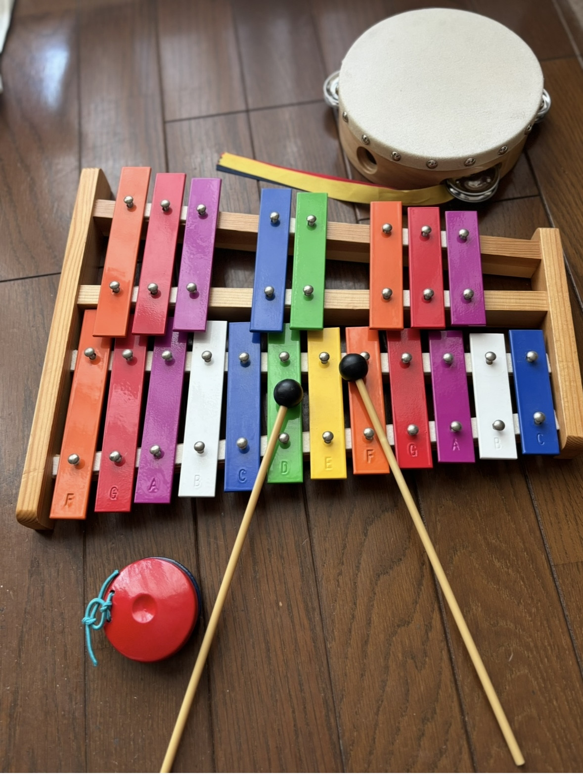 楽しい楽器を使ってわくわくリトミック