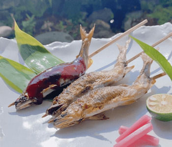 焼き鮎（塩焼き・田楽味噌焼き）