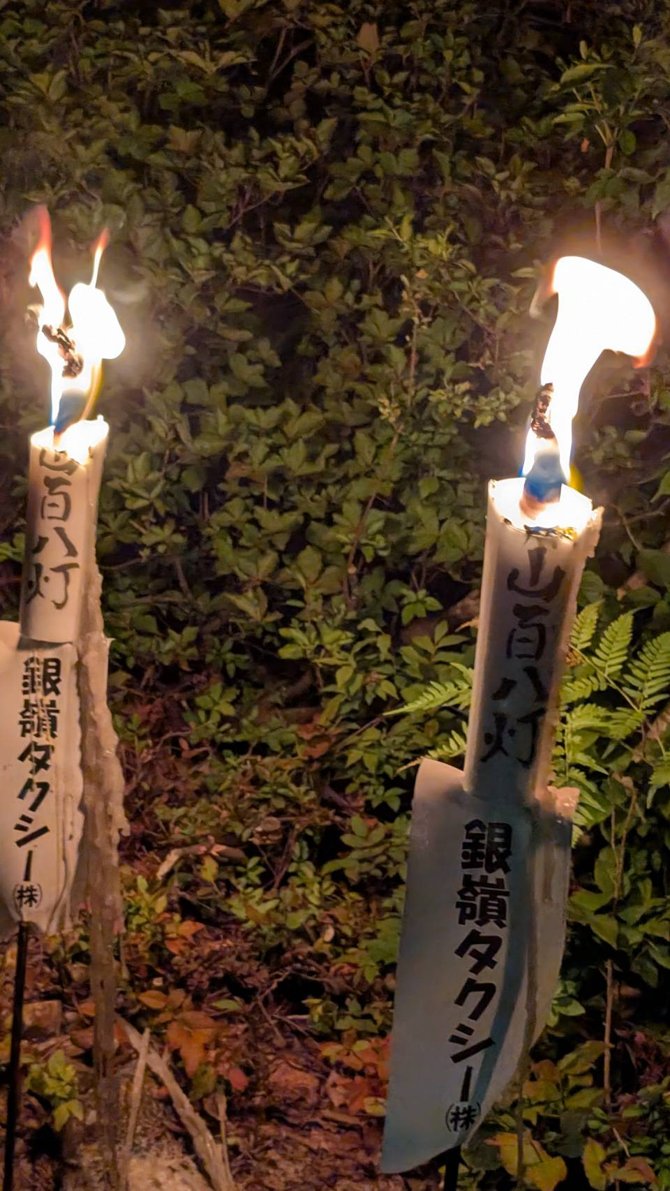 【伝統行事】「坂戸山百八灯」への奉仕活動について