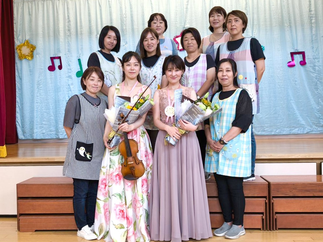 長浜幼稚園への支援の様子