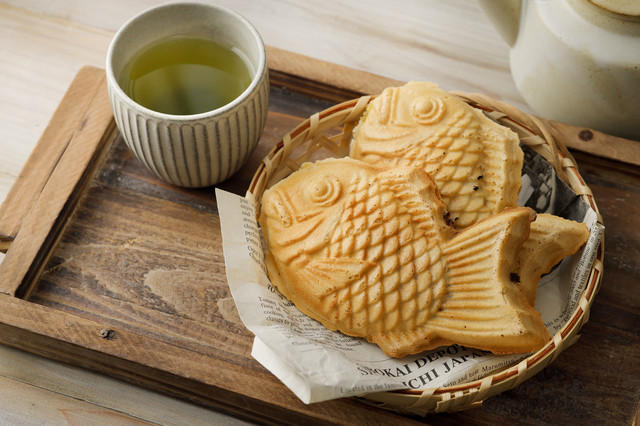 お茶と鯛焼き
