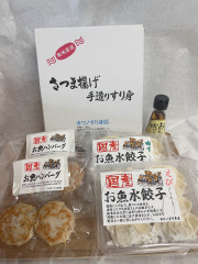 お魚水餃子・お魚ハンバーグセット国産黒酢付き