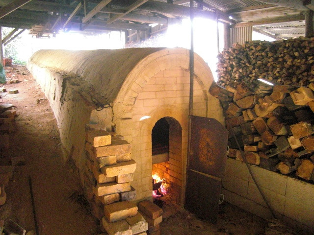 登り窯　長さ１５ｍ