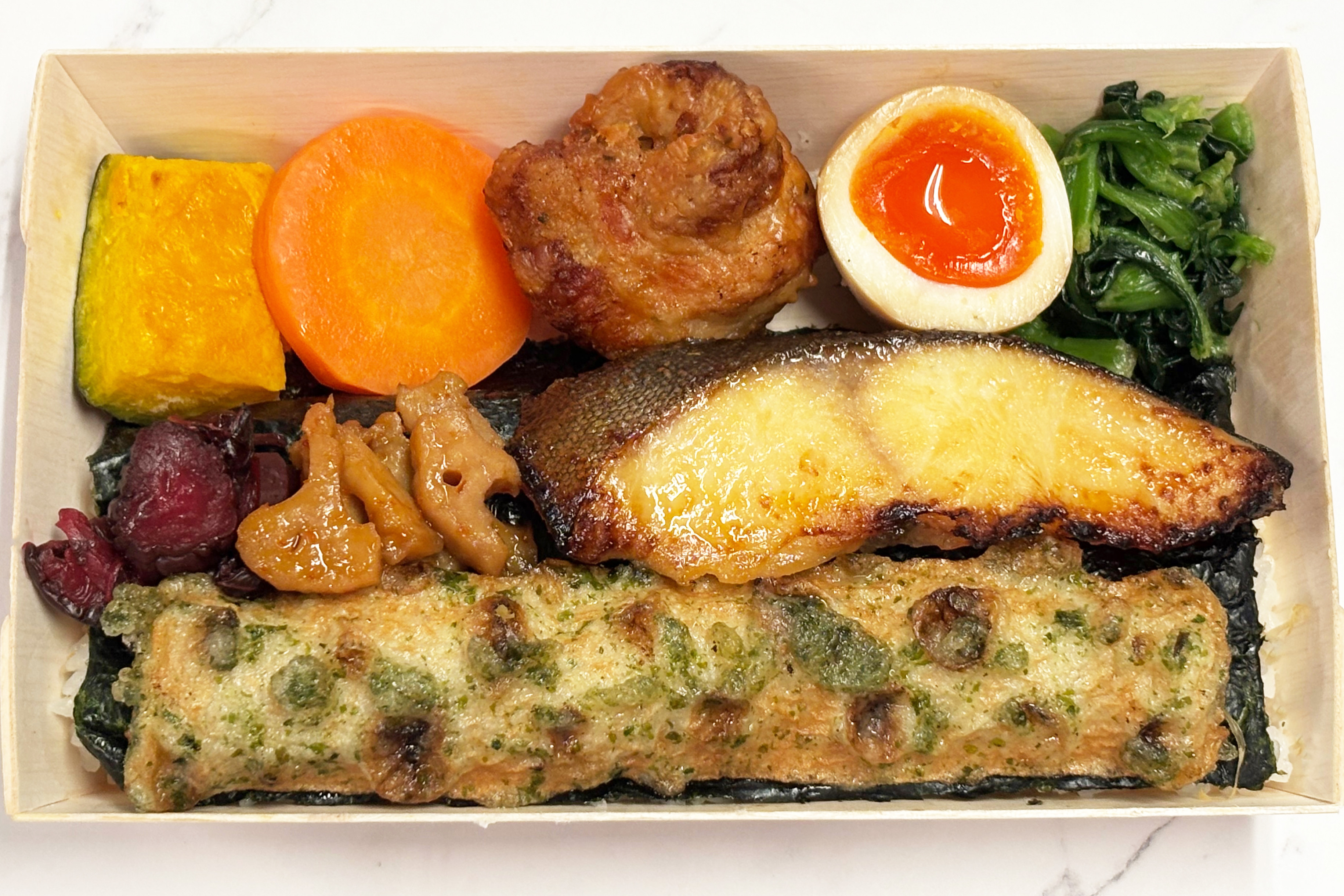 【海苔弁】銀だら西京味噌焼き