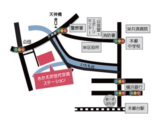 近隣の地図です