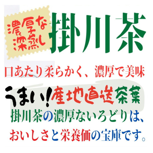 深蒸し掛川茶のご紹介
