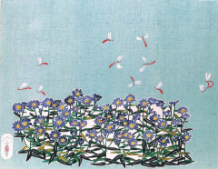 野菊と赤とんぼ(Wild Chrysanthemum and Red Dragonfly)