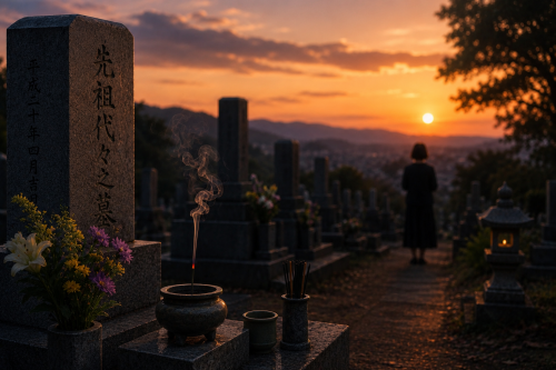 墓参り.png