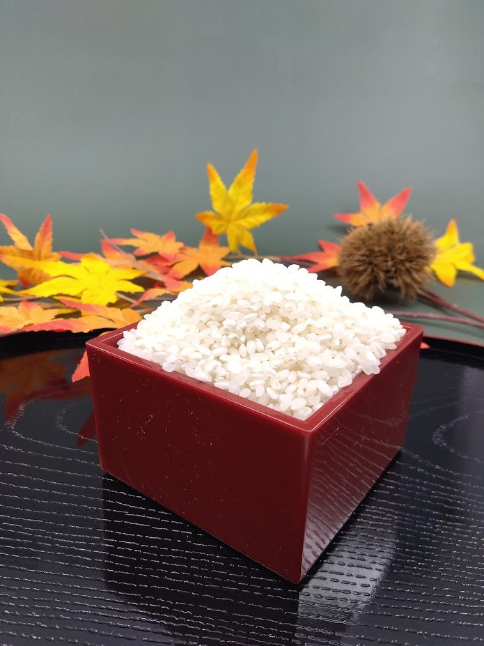 美味しい実りに感謝、お米をいただきます