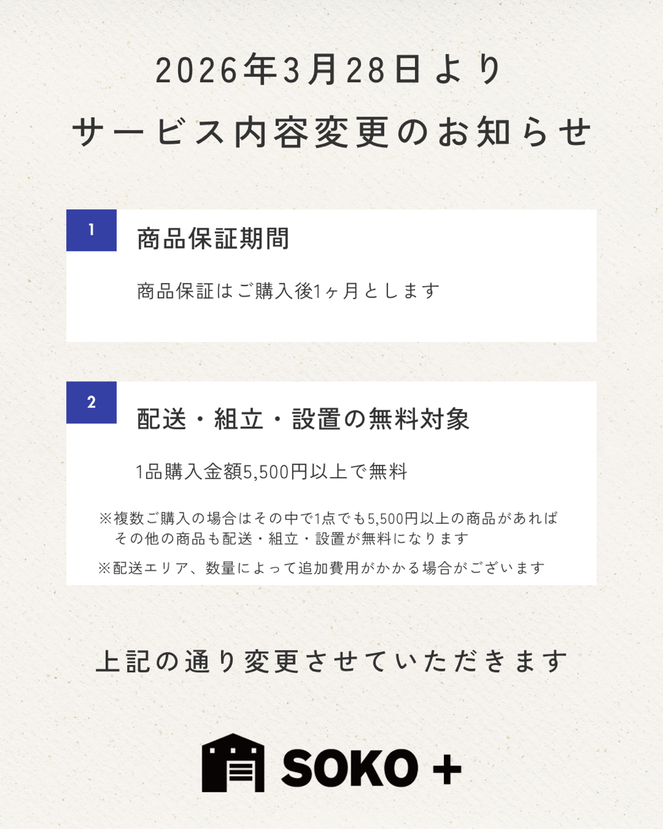 サービス内容変更のお知らせ
