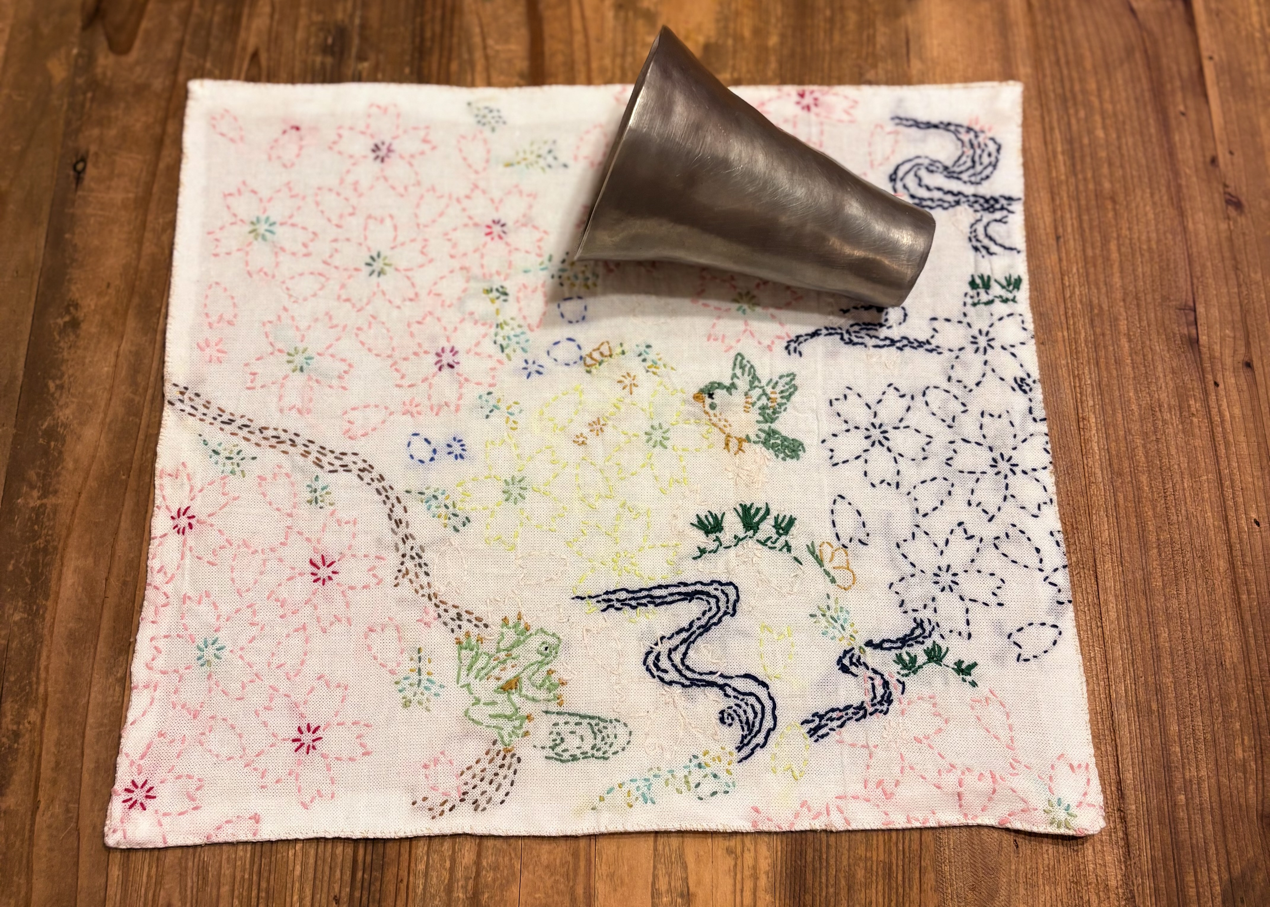 桜のランチョマット完成。