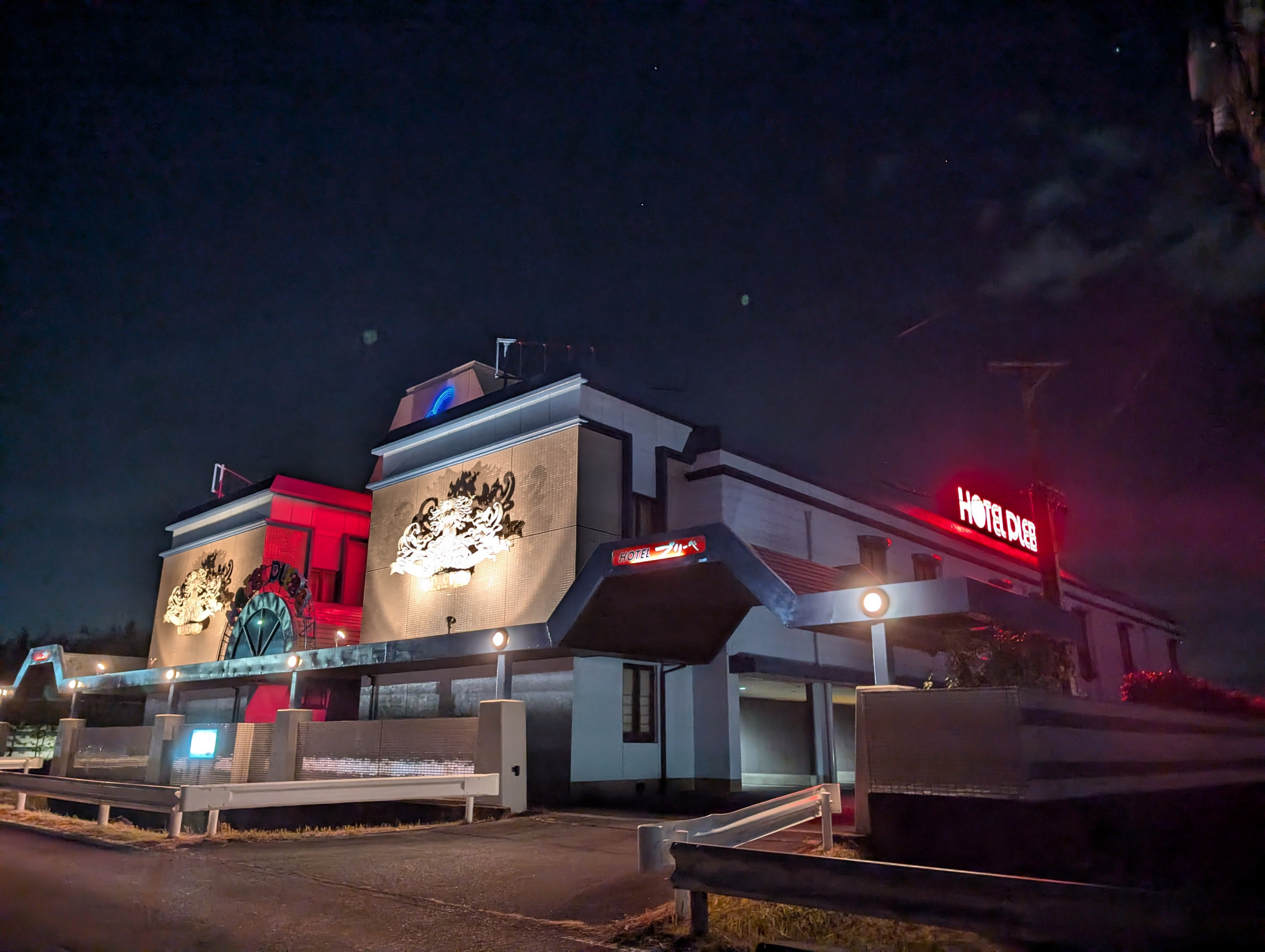 斜め南から・夕暮れ