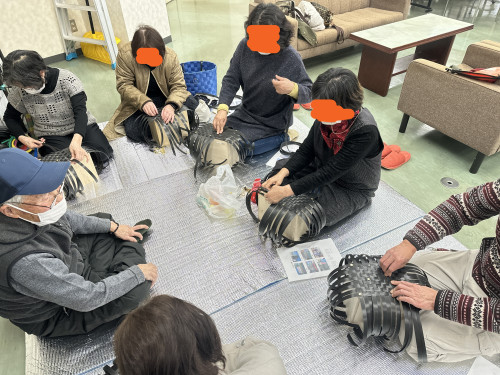 第2回目PPバンド篭づくりスタート!!