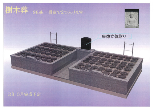 樹木葬　5月完成予定