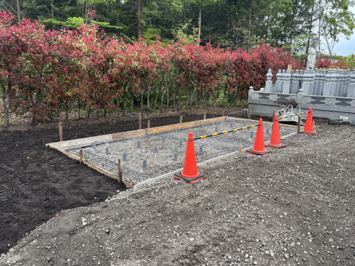 樹木葬　基礎工事２日目