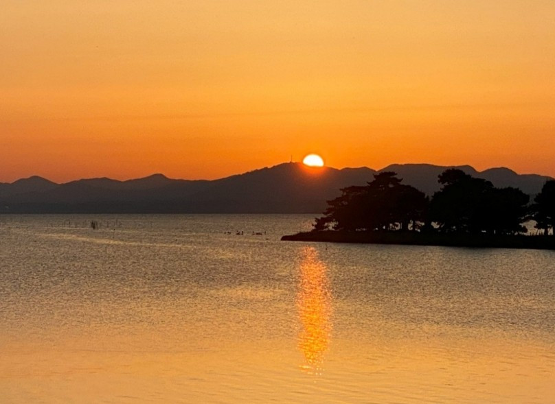 宍道湖の夕日