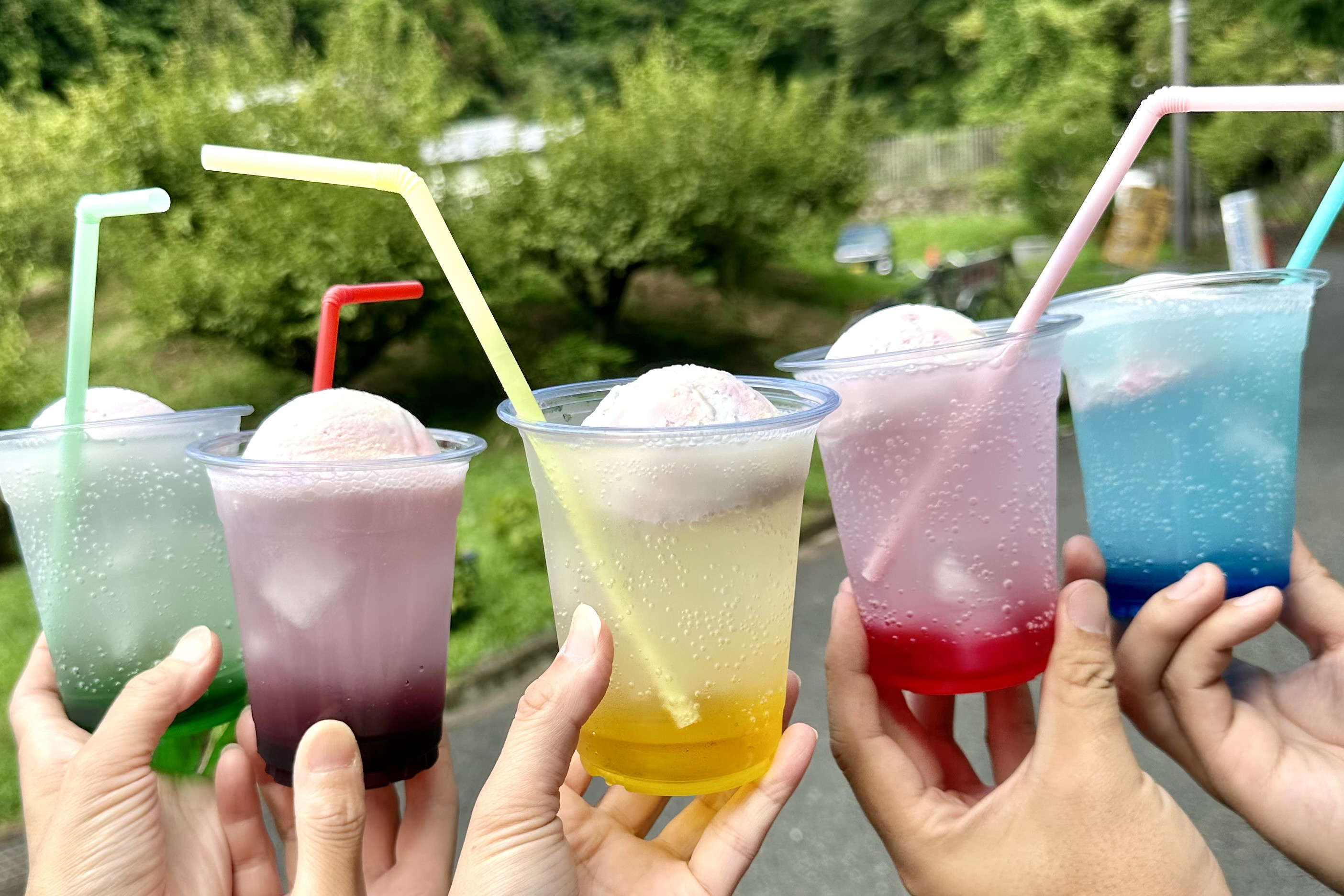 あすか野茶屋：近日発売！カラフルクリームソーダ