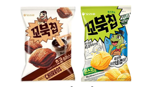 コブクチップ65g （チュロス味・スィートコーン味）