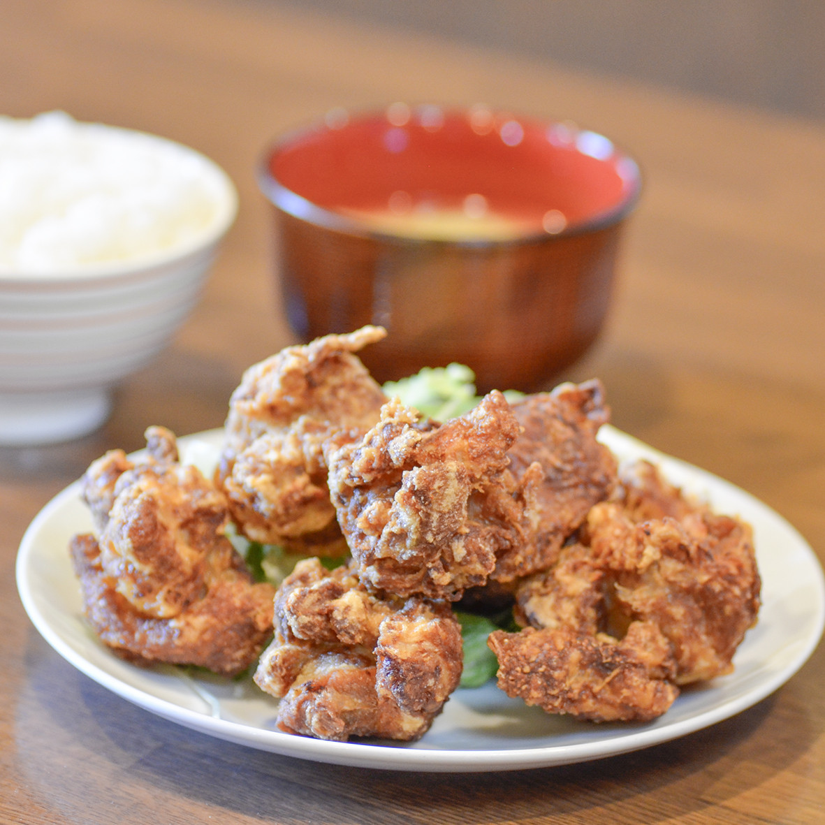 鶏唐揚げ定食＜小＞