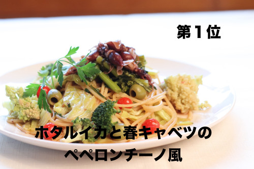 春限定パスタランキング