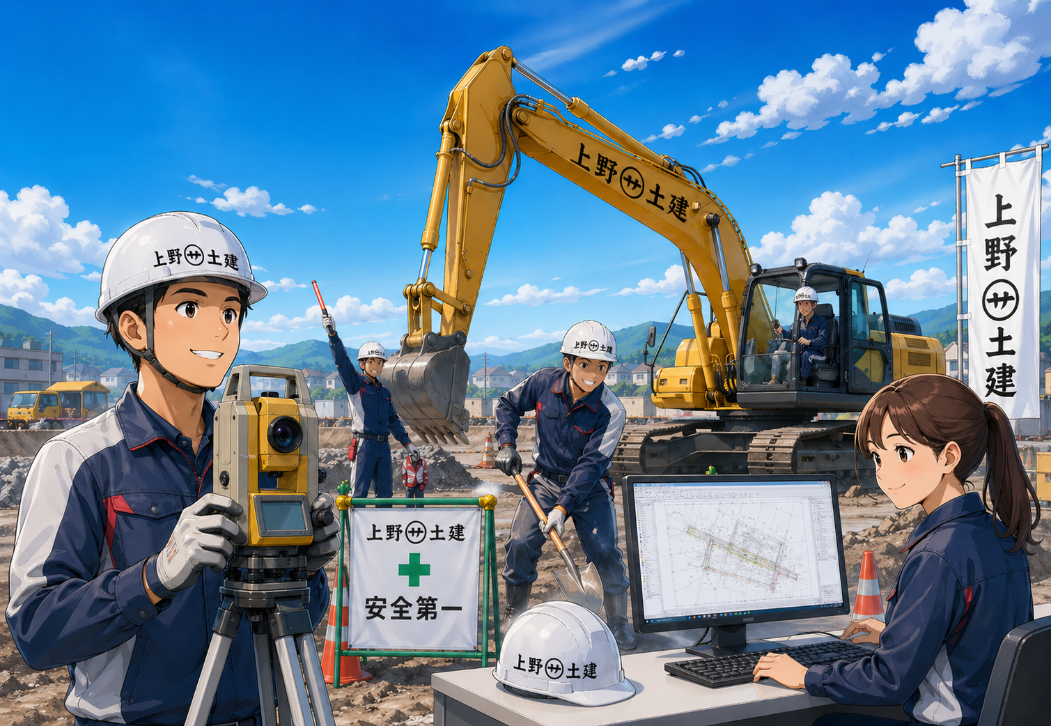 株式会社上野土建　イメージポスターです。