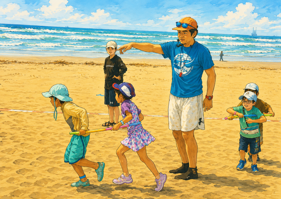 砂浜運動会