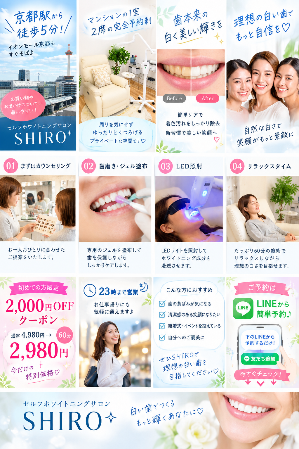 セルフホワイトニング京都  SHIRO